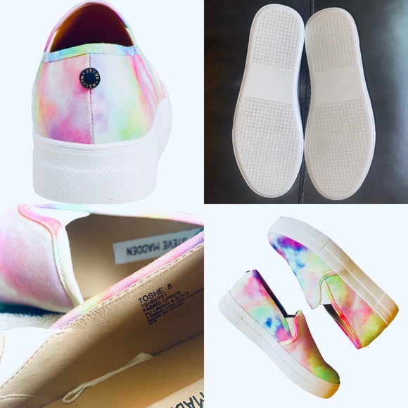Steve Madden Toshe NWT rainbow tie-dye sneaker - Picture 12 of 16